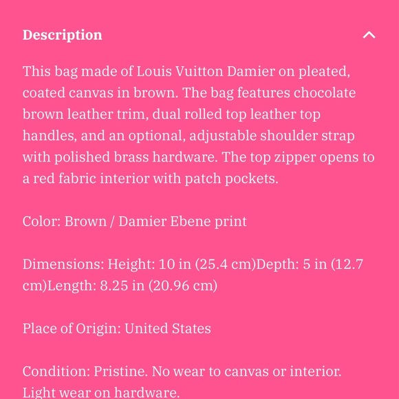 Louis Vuitton Damier Ebene Siena MM - Picture 10 of 11